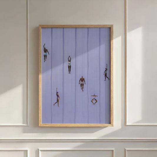 Purple Escape, Vertical, Wall Art