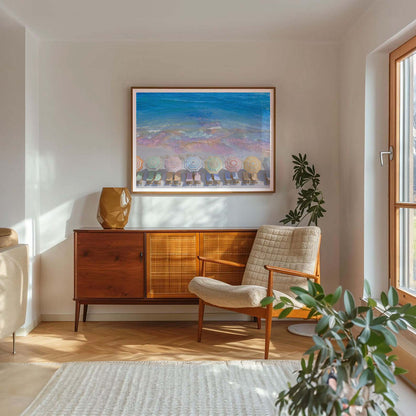 Rainbow Coast, Horizontal, Framed Art