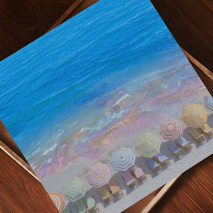 Rainbow Coast, Square, Art Print