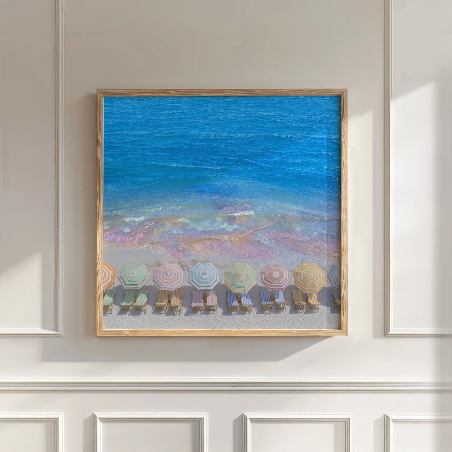 Rainbow Coast, Square, Wall Art