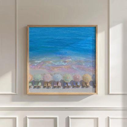 Rainbow Coast, Square, Wall Art