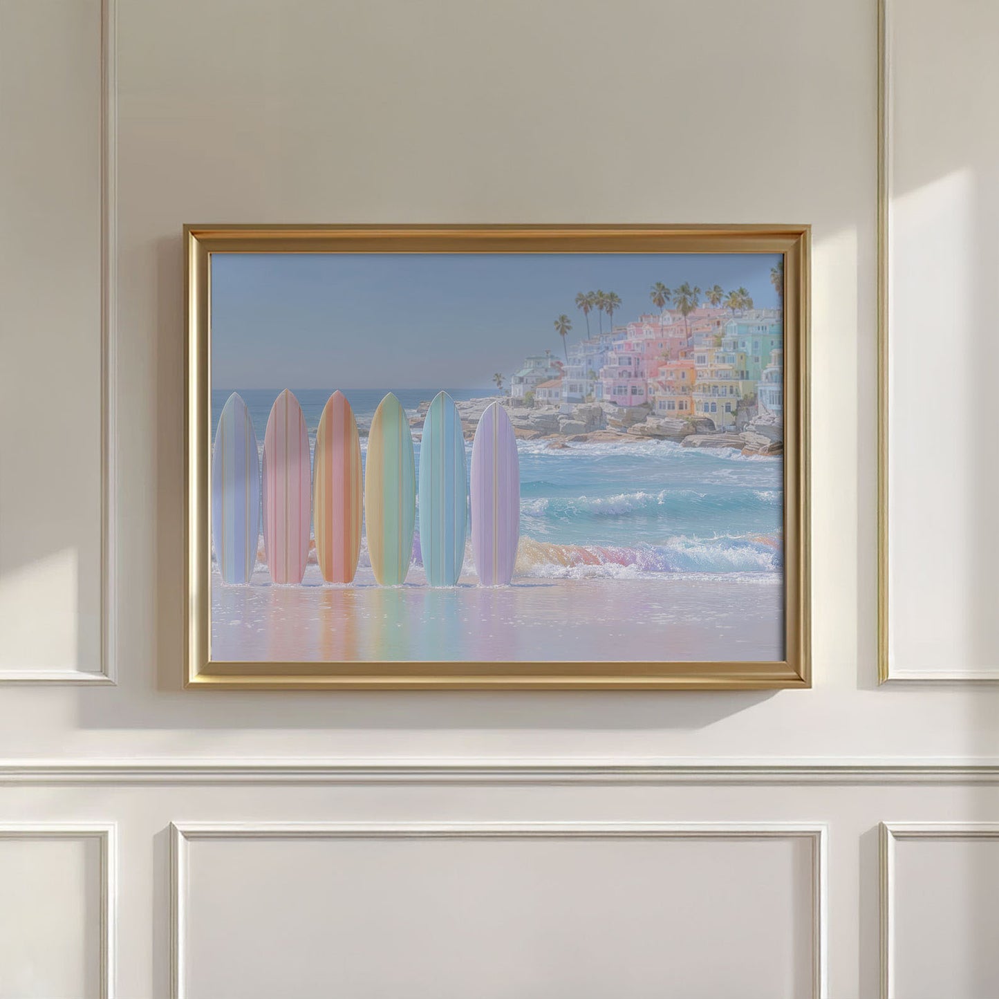 Rainbow Surfboards, Horizontal, Wall Art