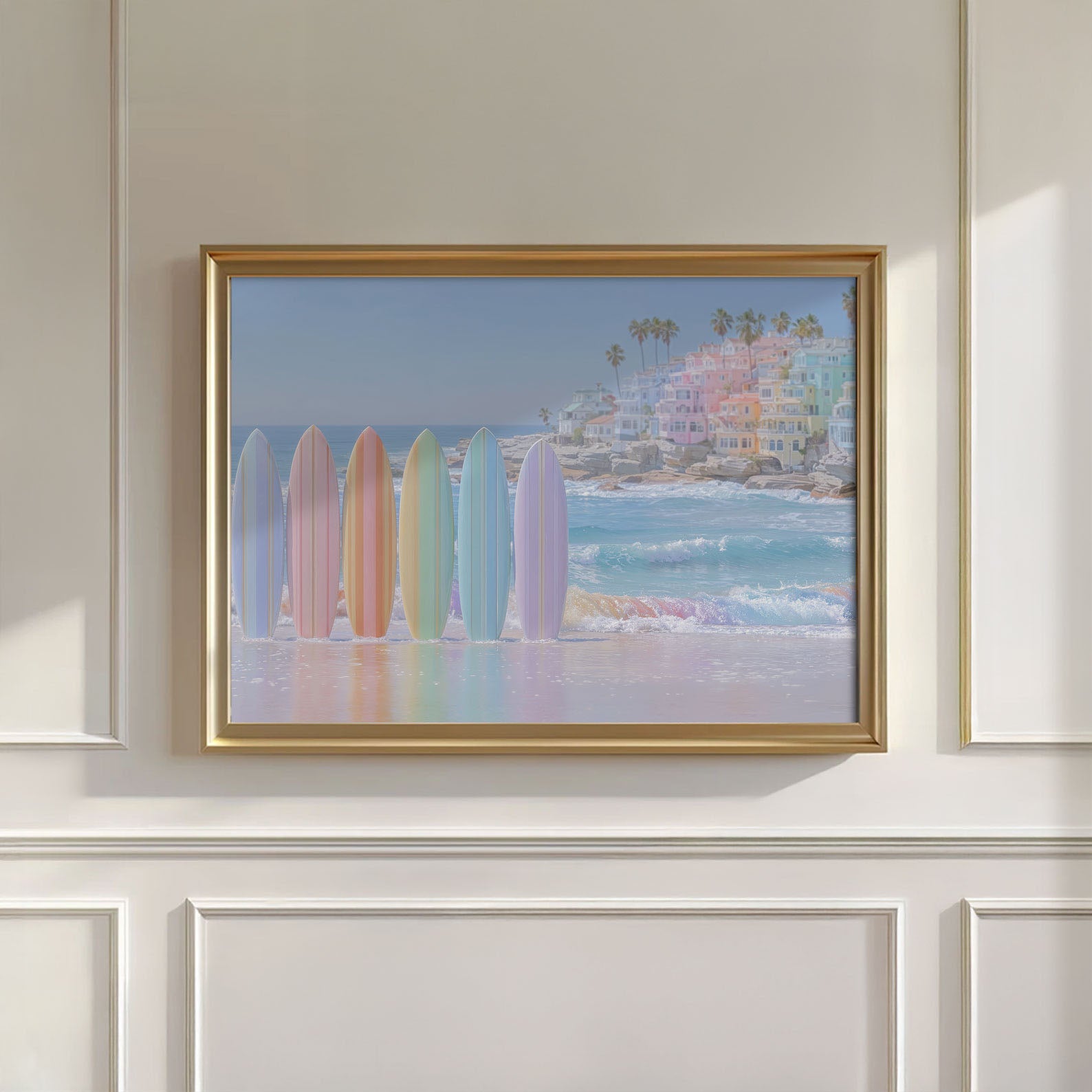 Rainbow Surfboards, Horizontal, Wall Art