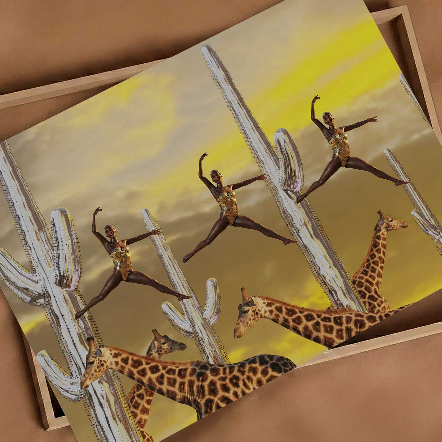 Safari Party, Horizontal, Art Print