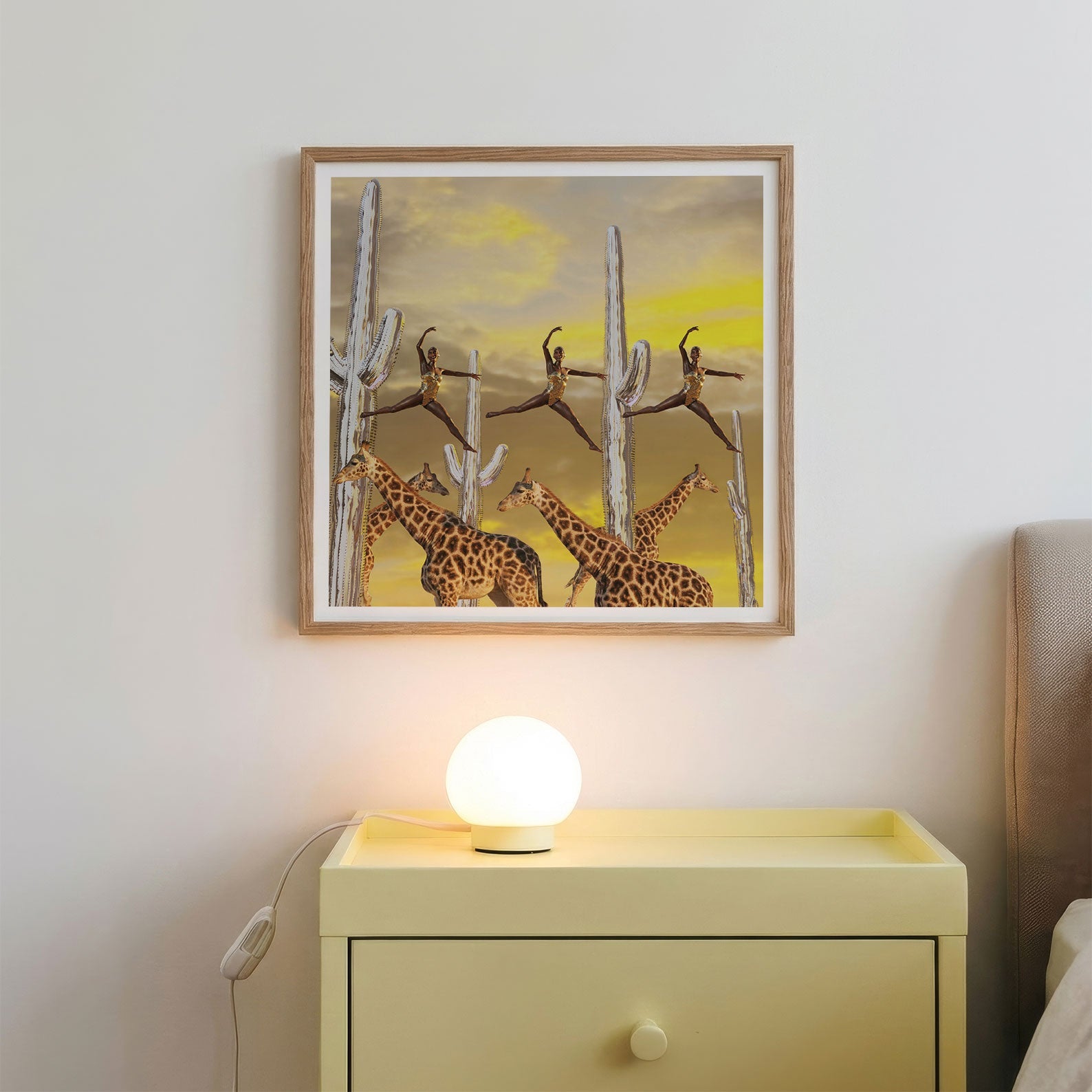 Safari Party, Square, Framed Art