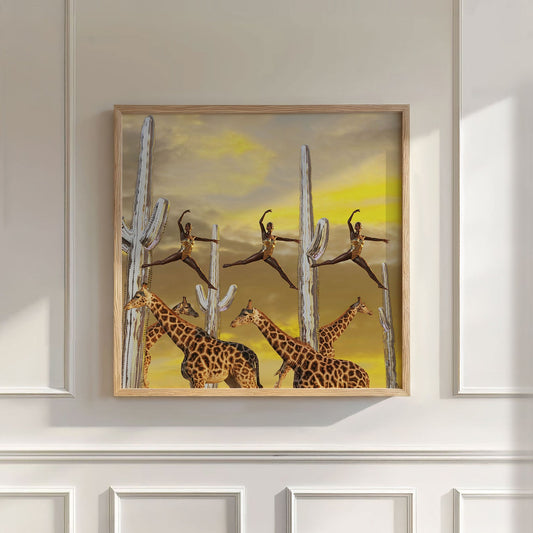 Safari Party, Square, Wall Art
