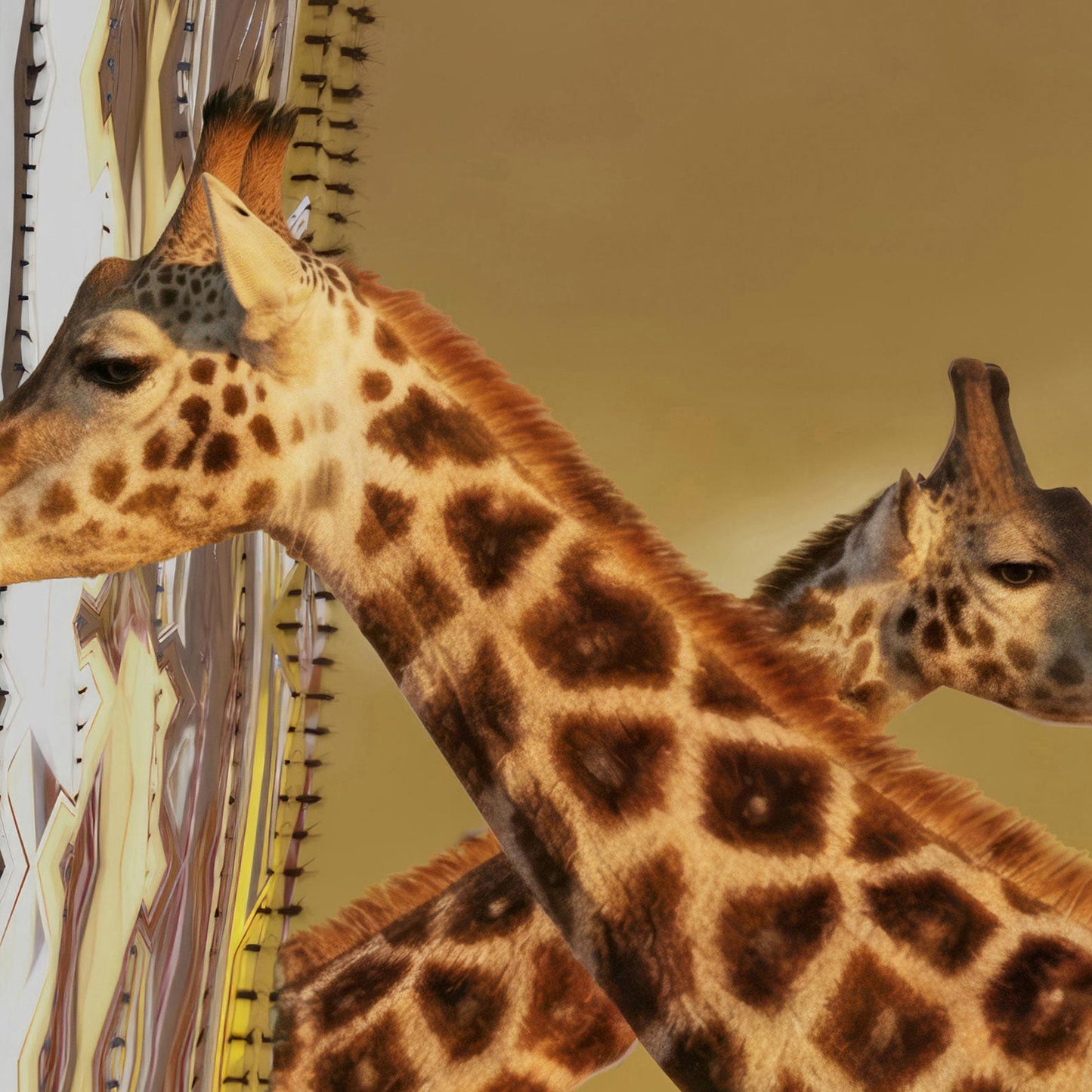 High Definition Print Quality Detail Of Safari Party