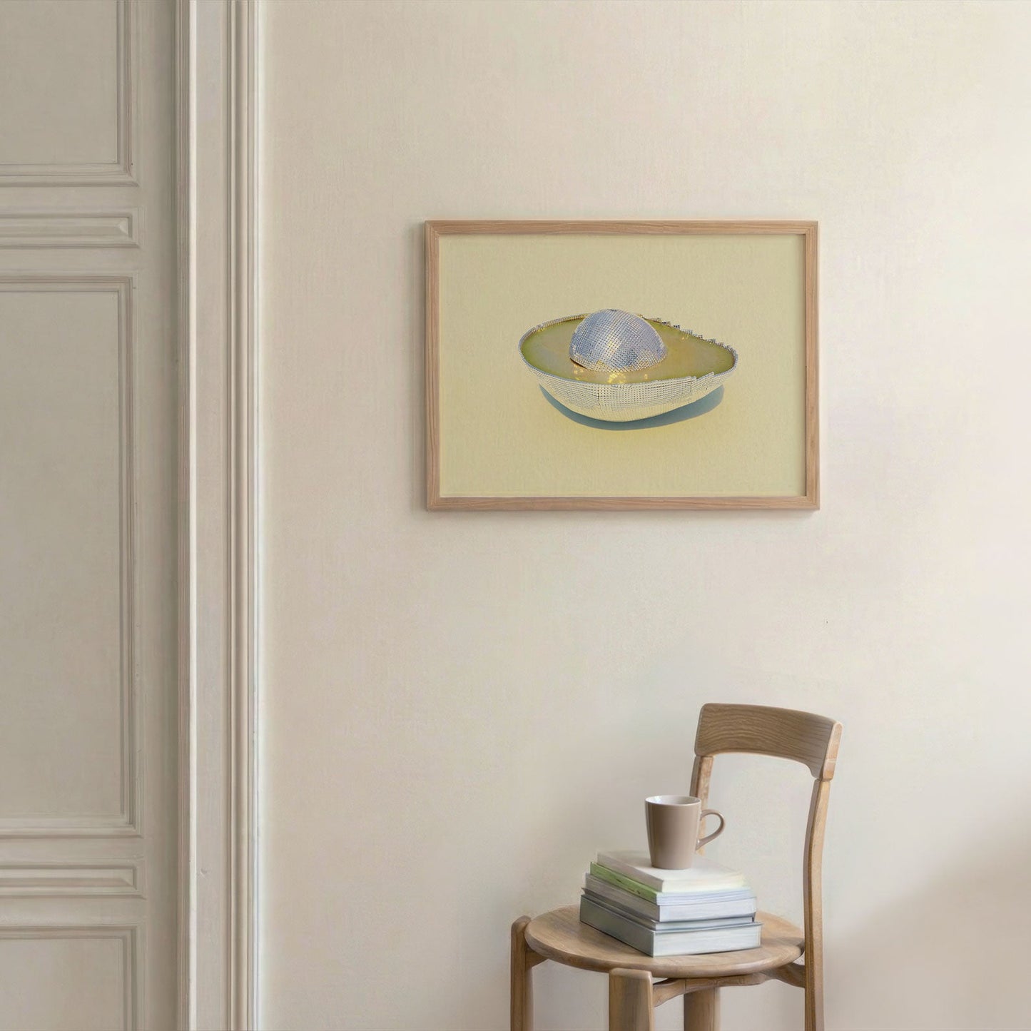 Silver Avocado, Horizontal, Framed Art