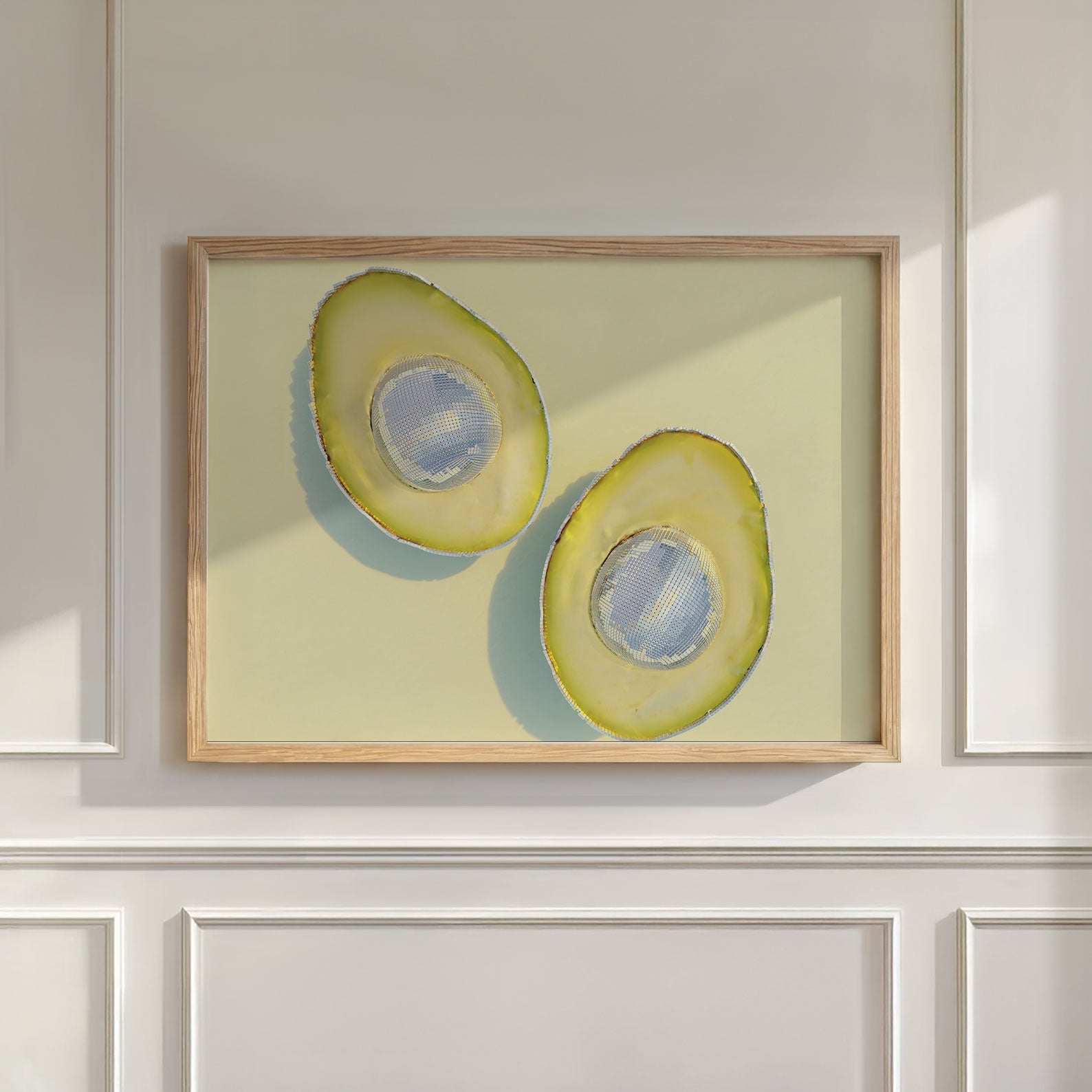 Silver Avocados, Horizontal, Wall Art