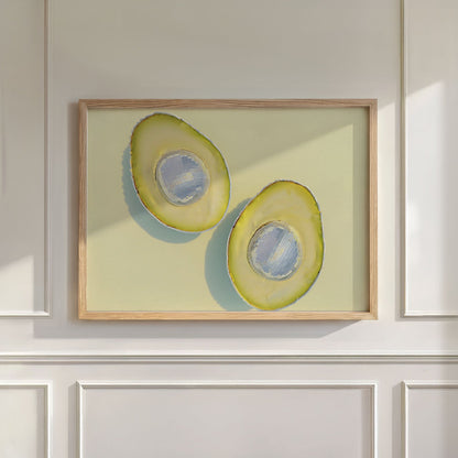 Silver Avocados, Horizontal, Wall Art