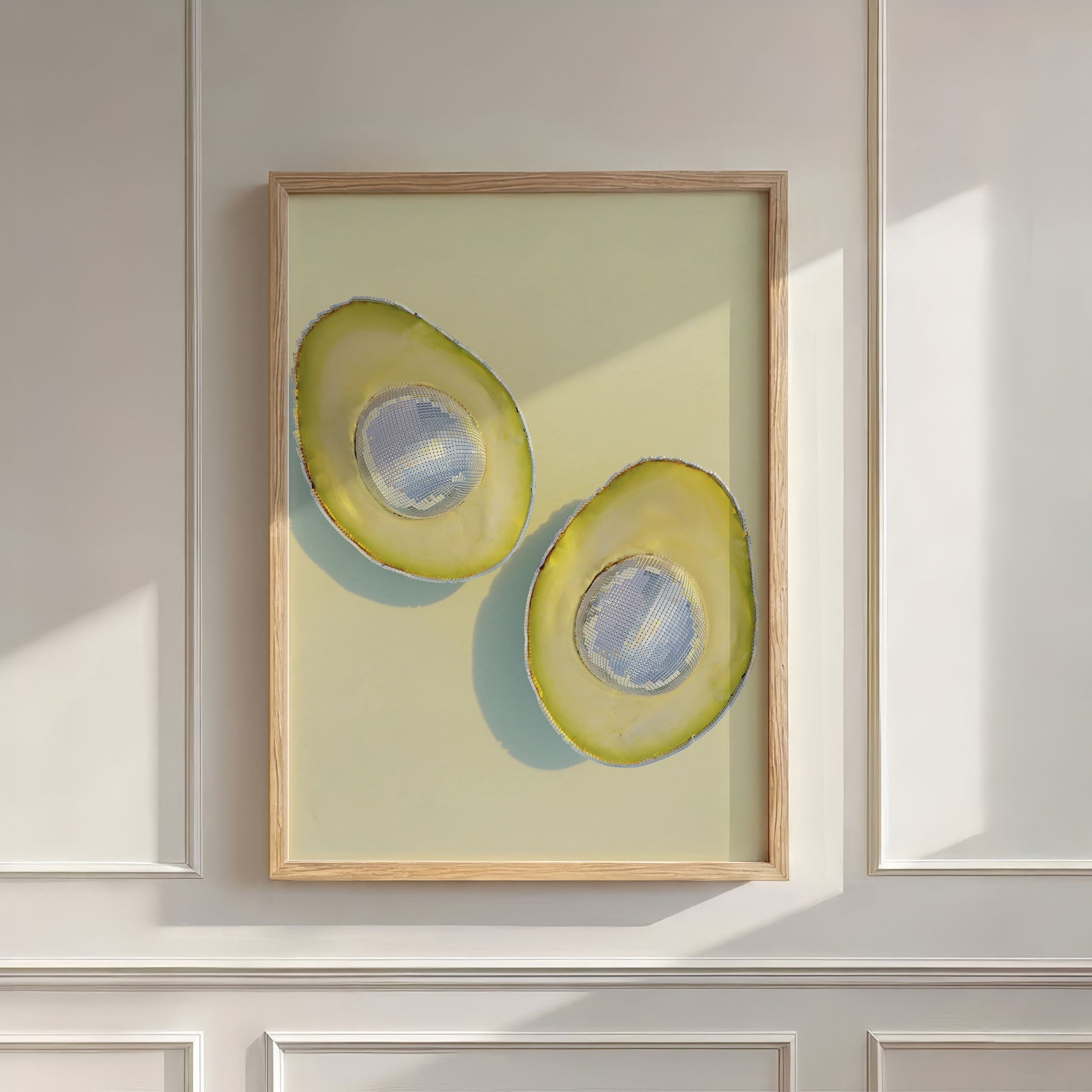 Silver Avocados, Vertical, Wall Art