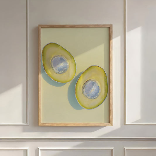 Silver Avocados, Vertical, Wall Art