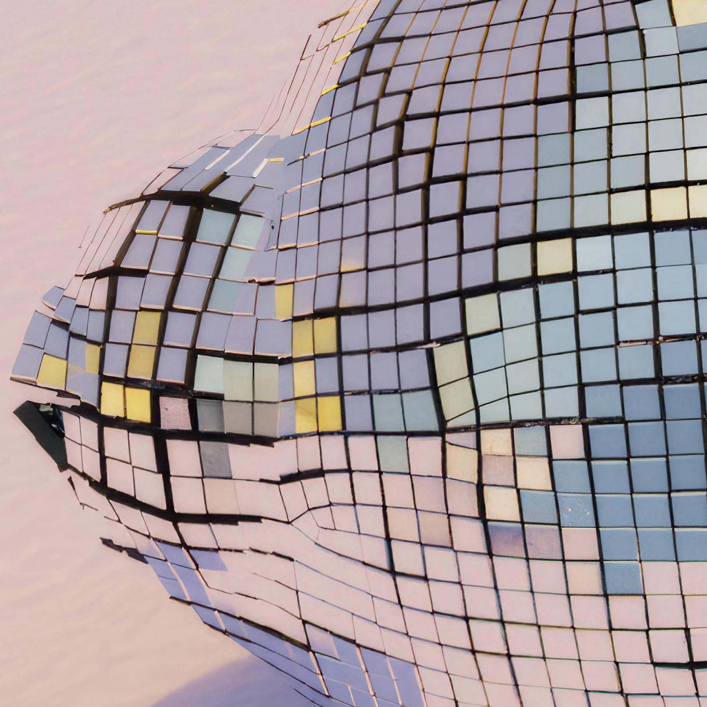 High Resolution Art Texture Of Silver Disco Lemons