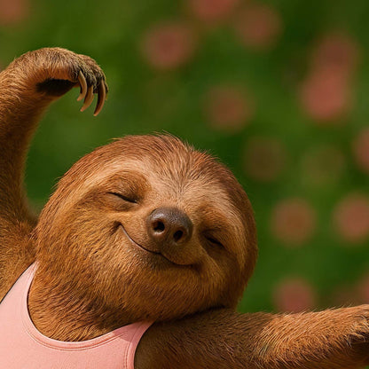 Extreme Close Up Detail Of Sloth Ballerina