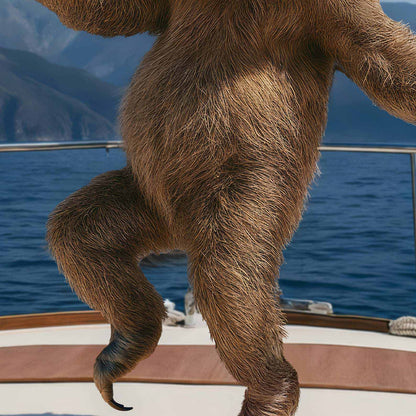 High Resolution Art Texture Of Sloth Yacht Party II