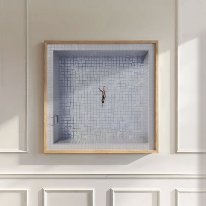 Solo Swimmer B, Square, Wall Art