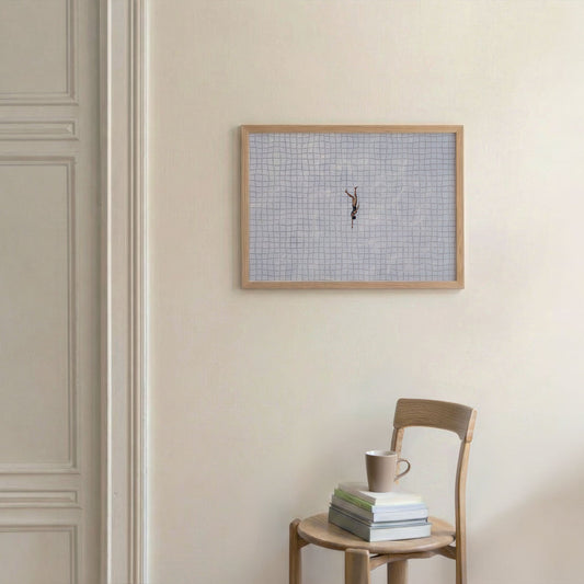 Solo Swimmer, Horizontal, Framed Art