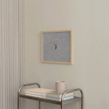 Solo Swimmer, Square, Framed Art