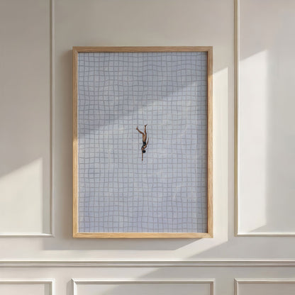 Solo Swimmer, Vertical, Wall Art