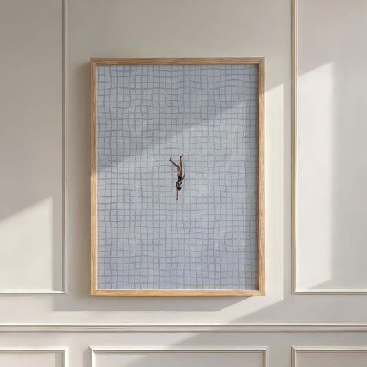 Solo Swimmer, Vertical, Wall Art