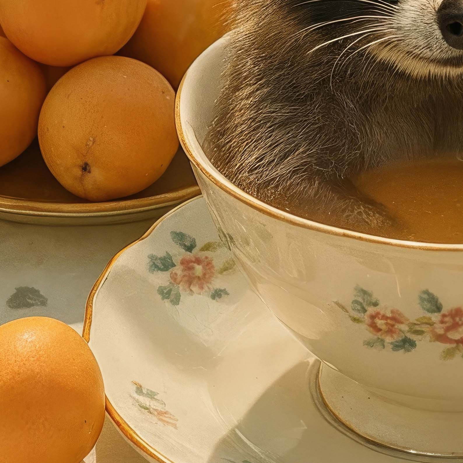 High Definition Print Quality Detail Of Spring Tea Time