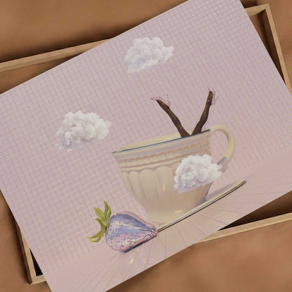 Strawberry Milk Solo, Horizontal, Art Print