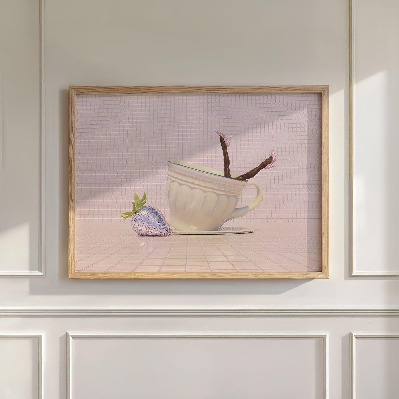 Strawberry Solo Dance, Horizontal, Wall Art