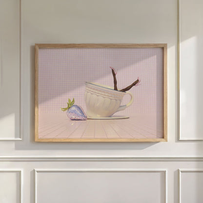 Strawberry Solo Dance, Horizontal, Wall Art