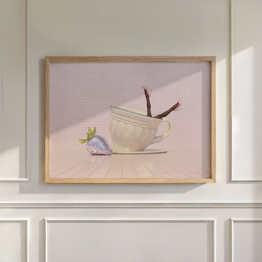 Strawberry Solo Dance, Horizontal, Wall Art