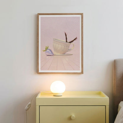 Strawberry Solo Dance, Vertical, Framed Art
