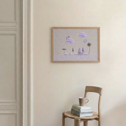 Summer Poolside, Horizontal, Framed Art