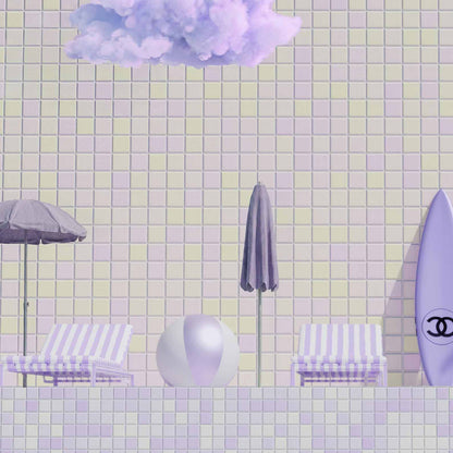 High Resolution Art Texture Of Summer Poolside