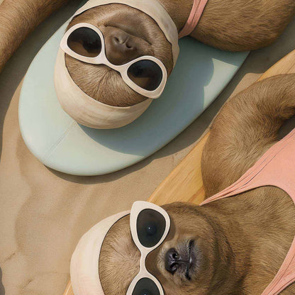 Extreme Close Up Detail Of Sunbathing On The Beach