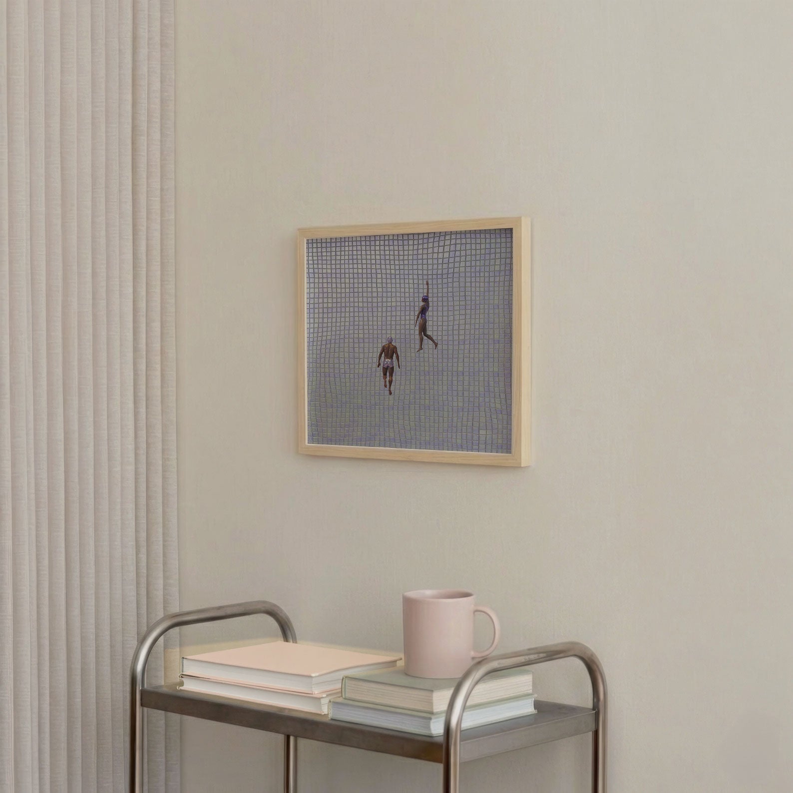 Sunday Morning, Square, Framed Art