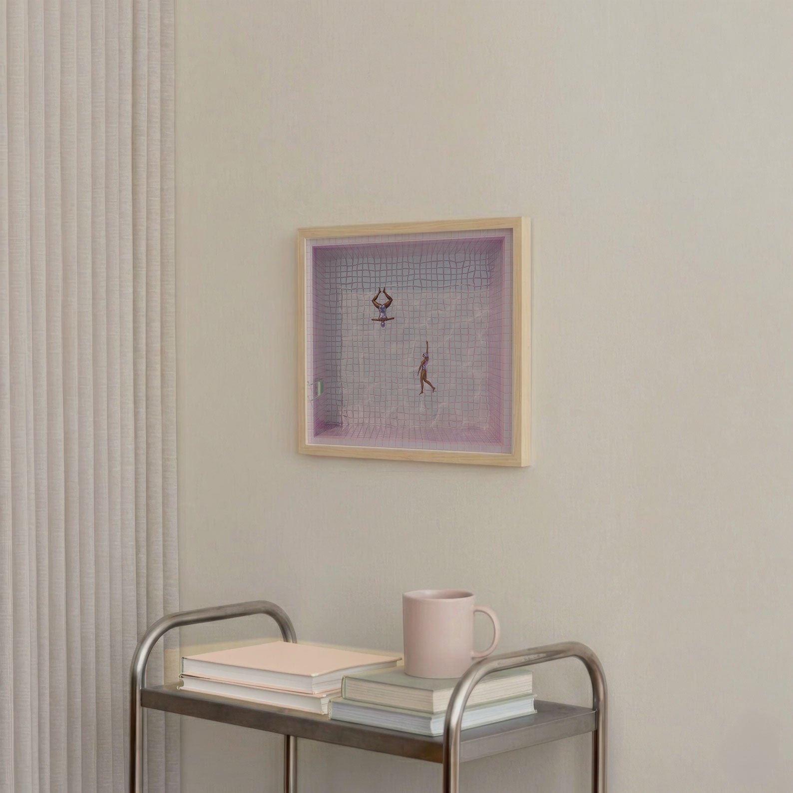 Sunday Rituals B, Square, Framed Art