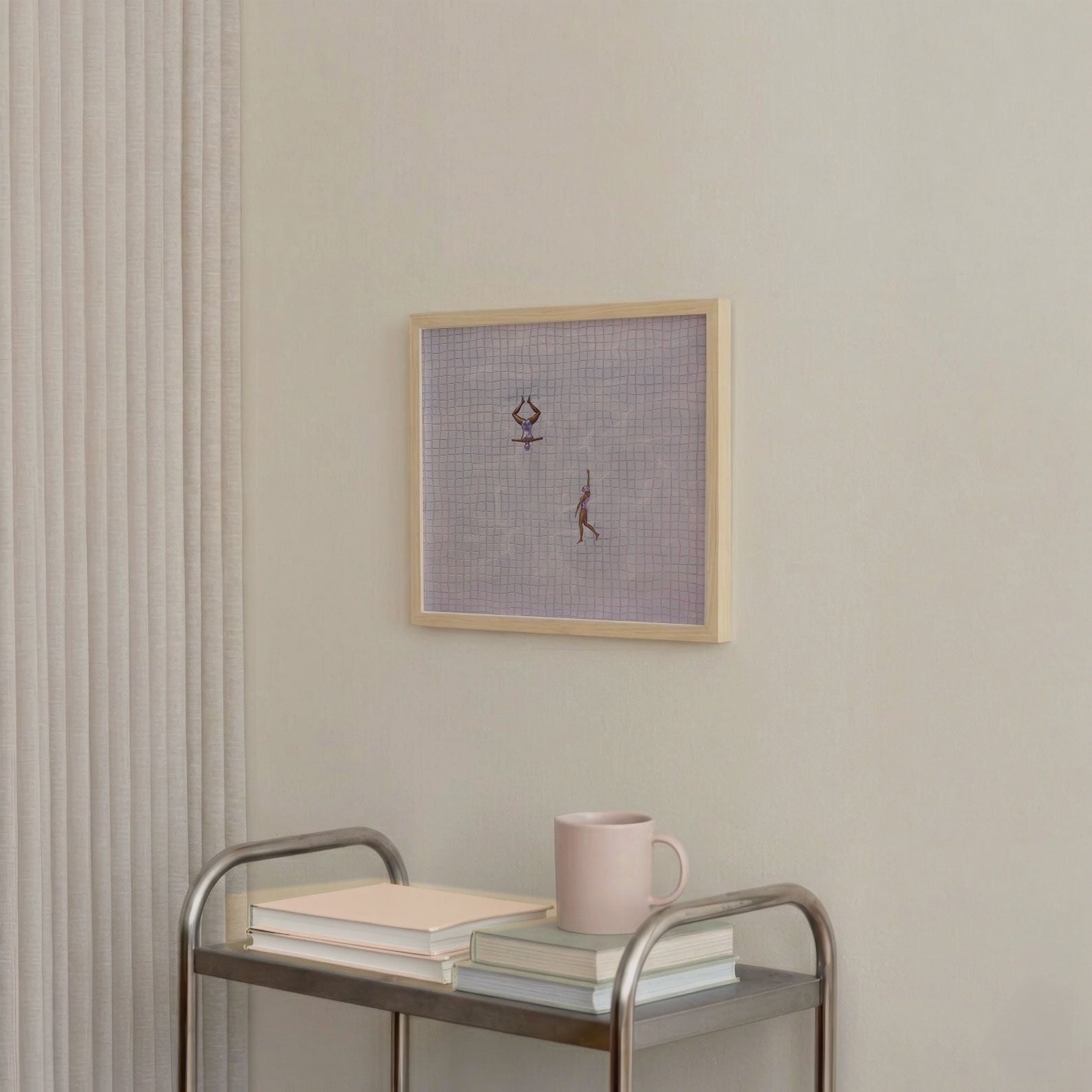 Sunday Rituals, Square, Framed Art