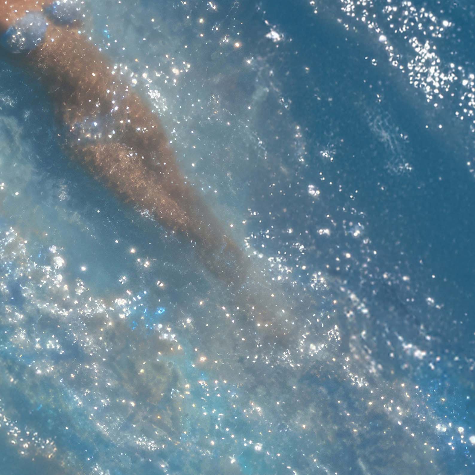 High Resolution Art Texture Of Swimmer In Ocean