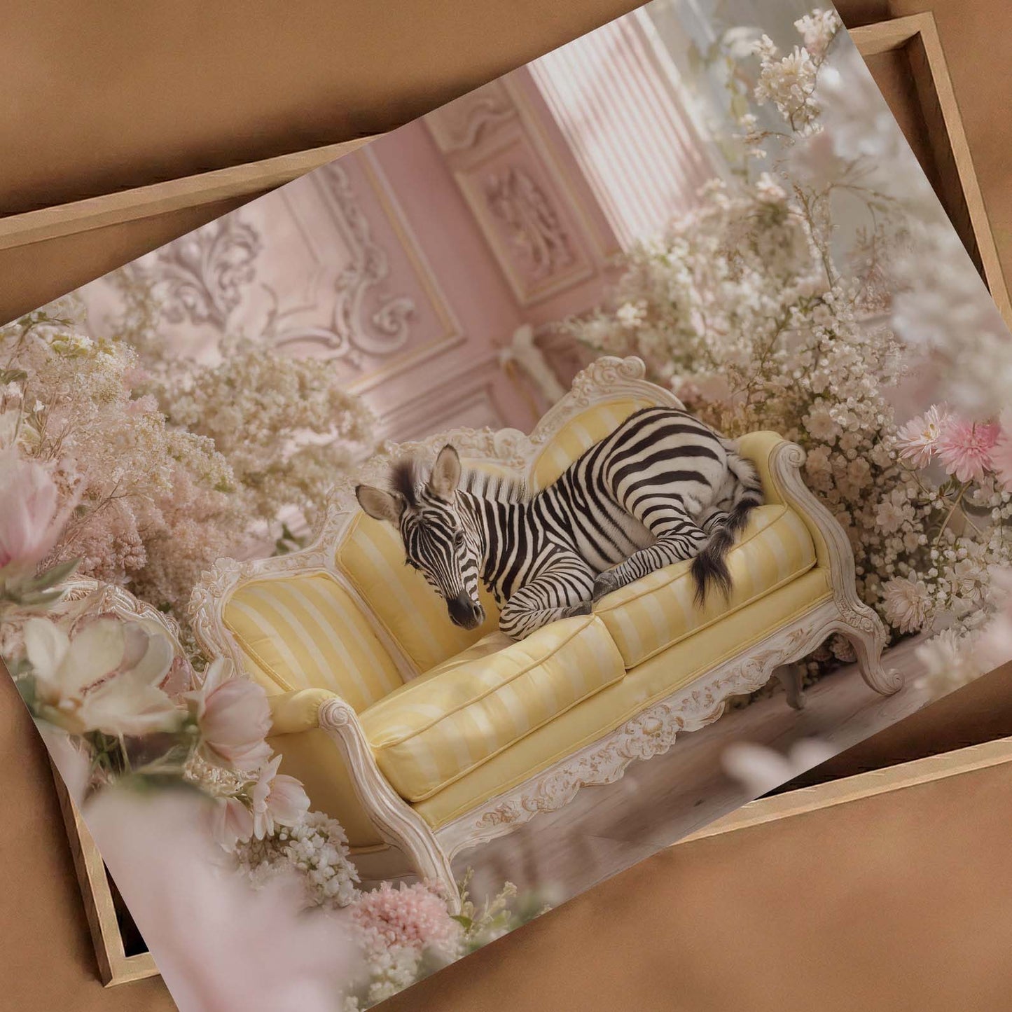 The Zebra Princess, Horizontal, Art Print