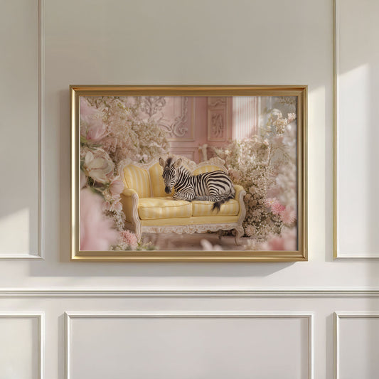 The Zebra Princess, Horizontal, Wall Art