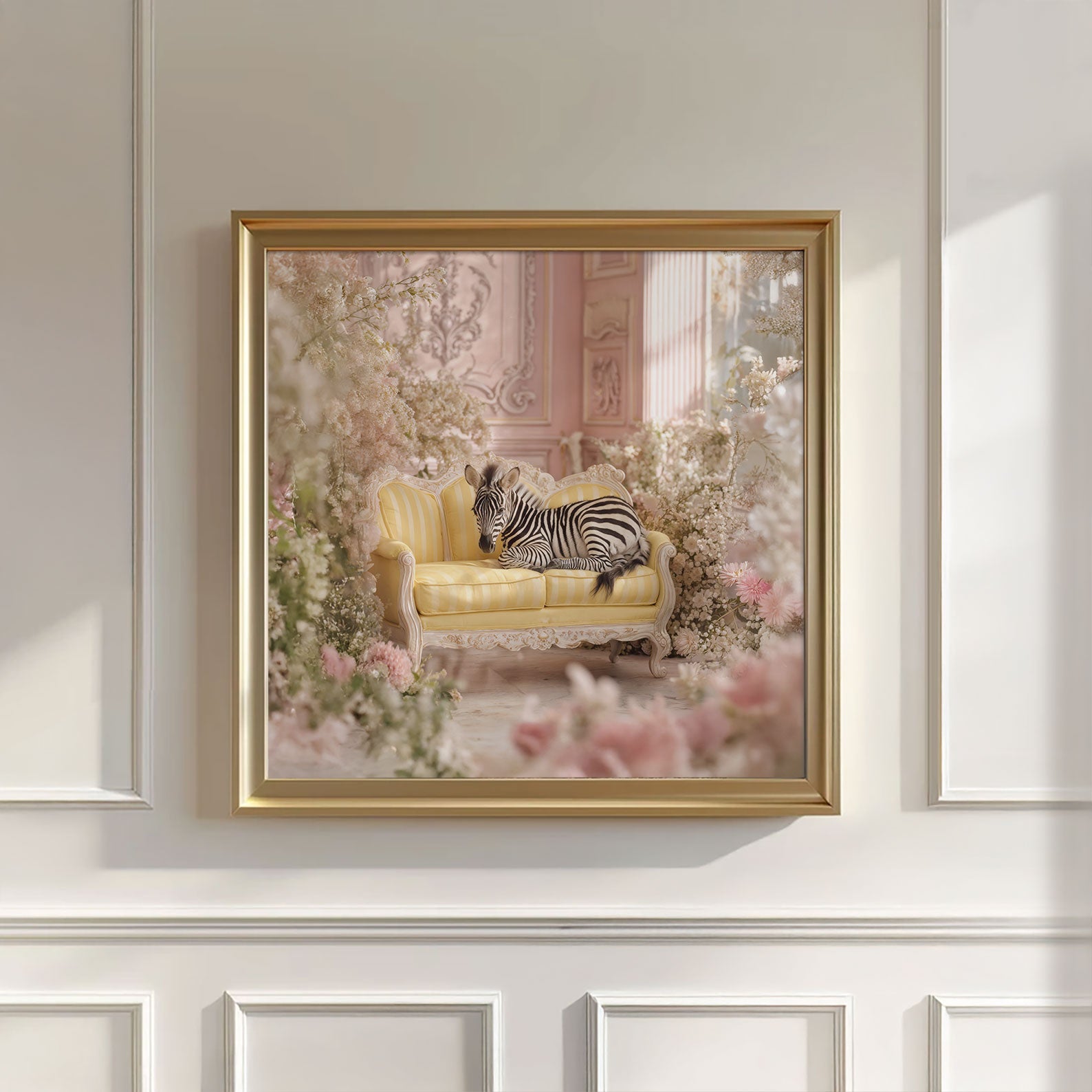 The Zebra Princess, Square, Wall Art