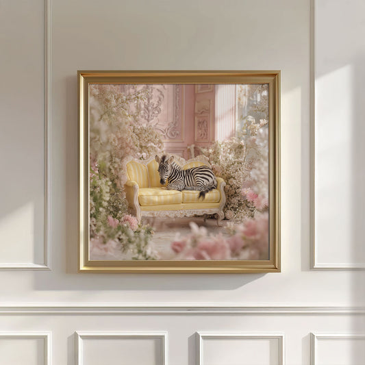 The Zebra Princess, Square, Wall Art