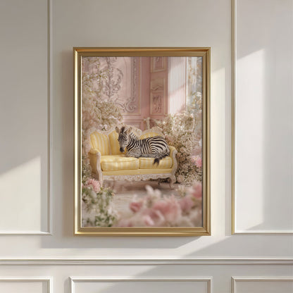The Zebra Princess, Vertical, Wall Art