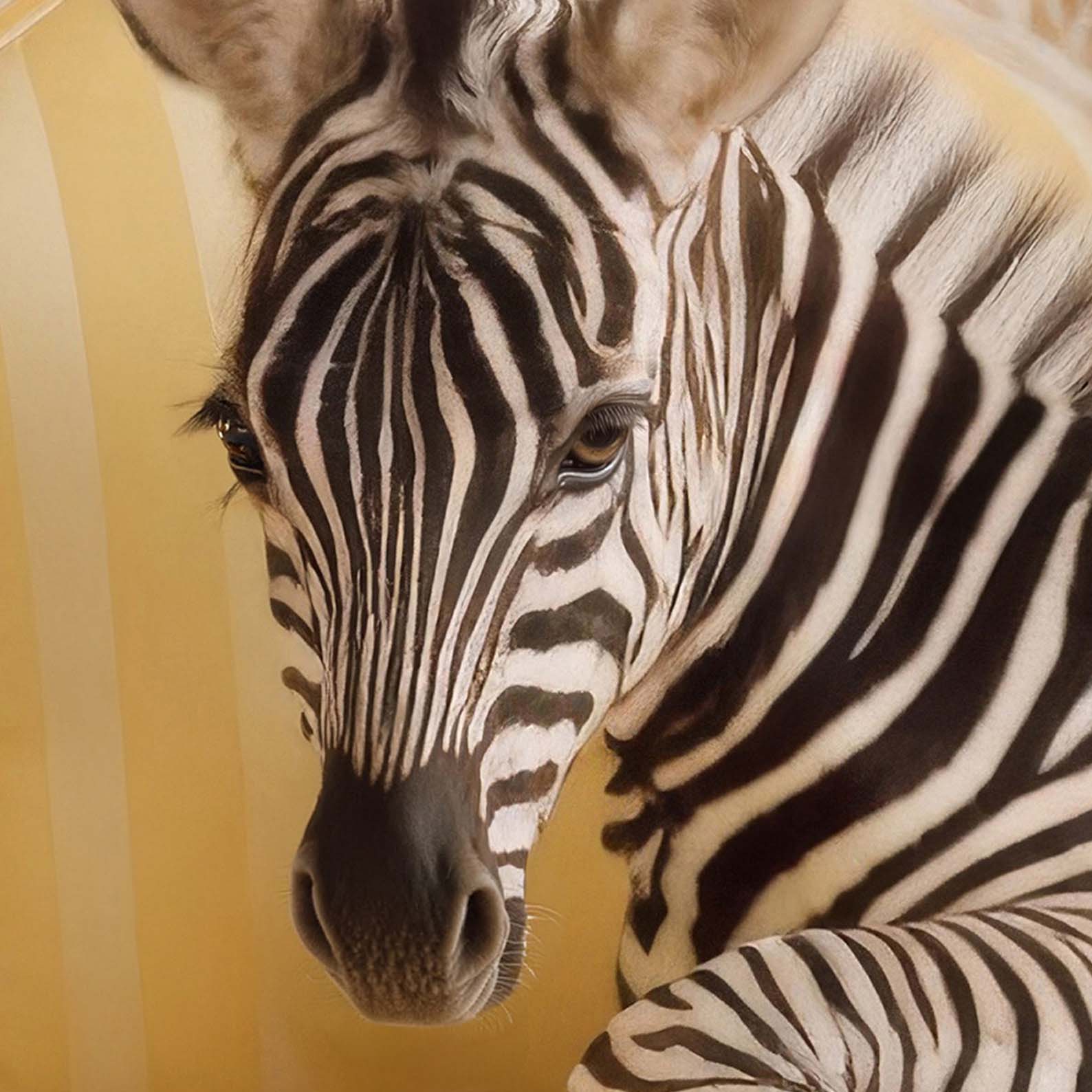 High Resolution Art Texture Of The Zebra Princess
