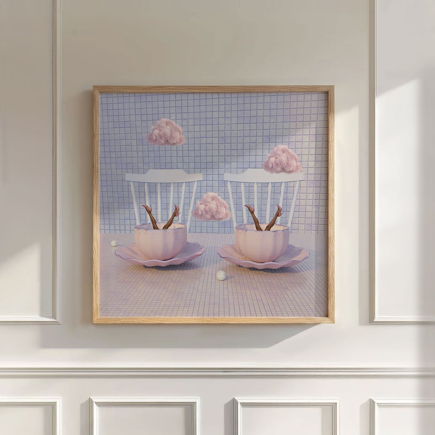 Twin Dance, Square, Wall Art