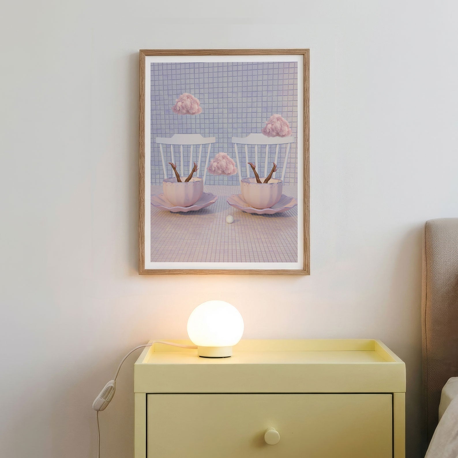 Twin Dance, Vertical, Framed Art