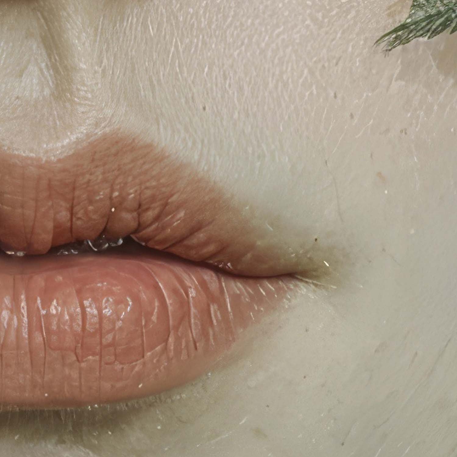 High Resolution Art Texture Of Woman With Flowers I