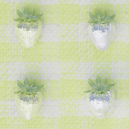 High Resolution Art Texture Of Yellow Disco Berry Grid