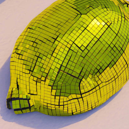 Extreme Close Up Detail Of Yellow Disco Lemons