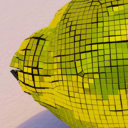 High Resolution Art Texture Of Yellow Disco Lemons