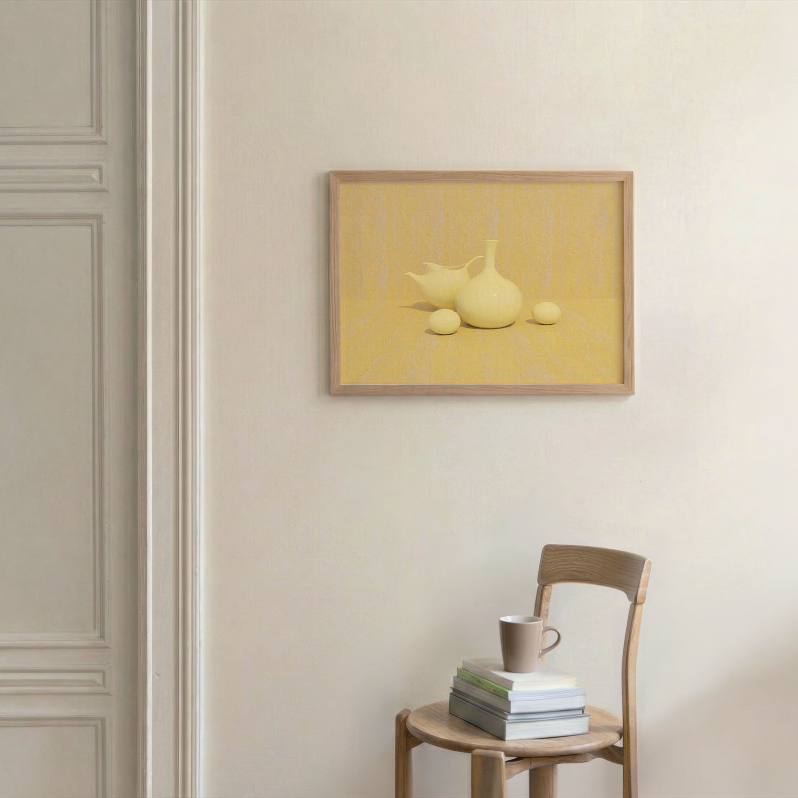 Yellow Kitchen, Horizontal, Framed Art